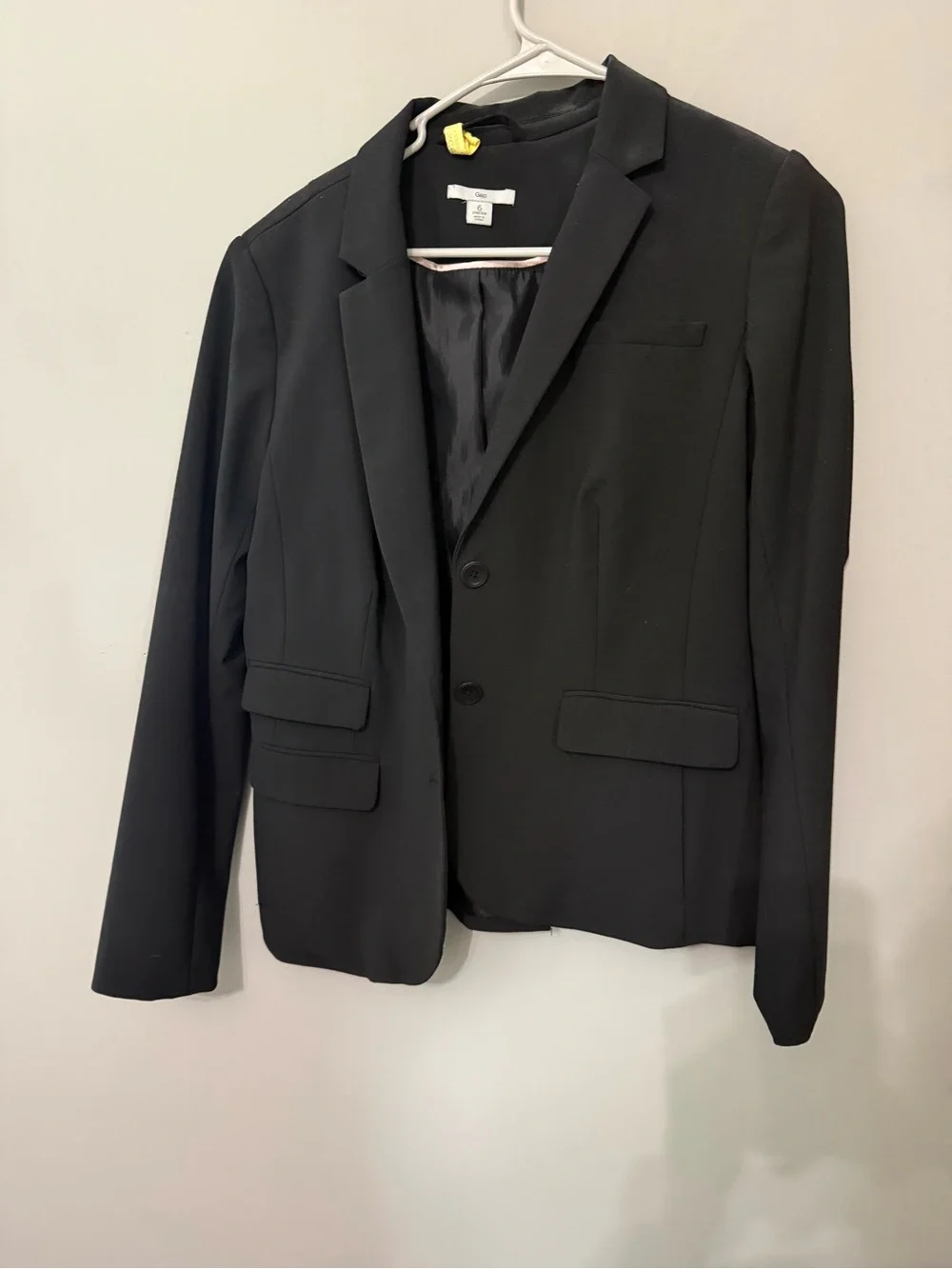 GAP Women's Black Tailored Two-Button Blazer